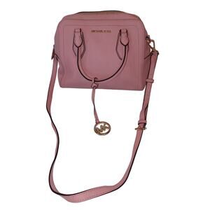 Michael Kors Purse Medium Size Satchel Baby Pink Leather